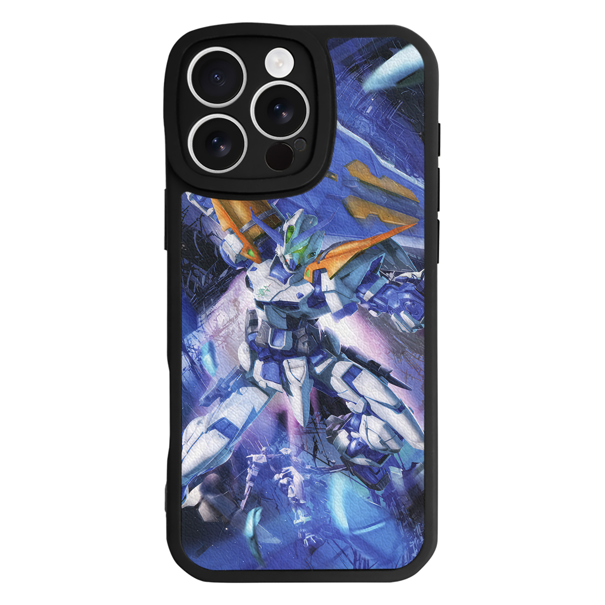 （画像用） 機動戦士ガンダム Mobile Suit Gundam 【iPhone 16シリーズ対応】シリコンスマホケース（レザー調） 材質：シリコン